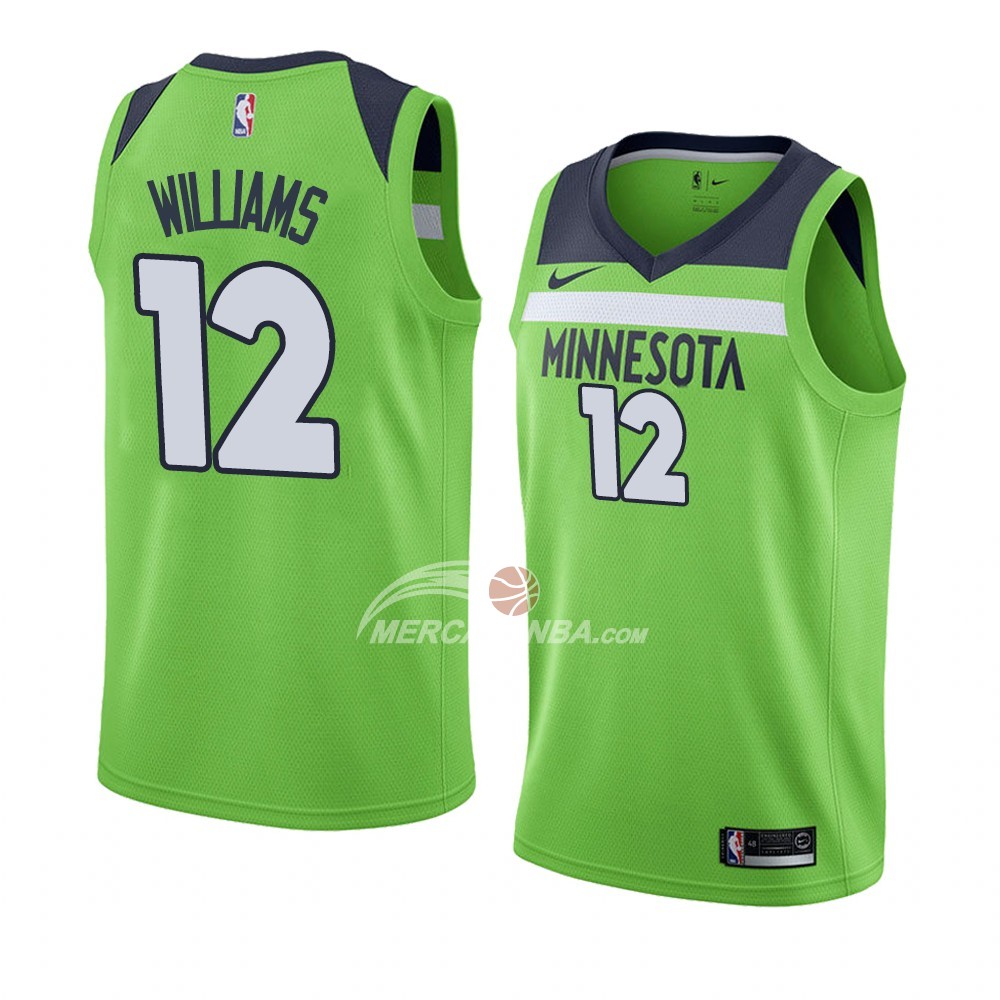 Maglia Minnesota Timberwolves C. J. Williams Statement 2018 Verde